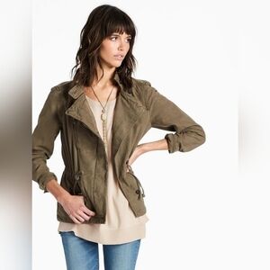 Lucky Brand Asymmetrical Military Jacket